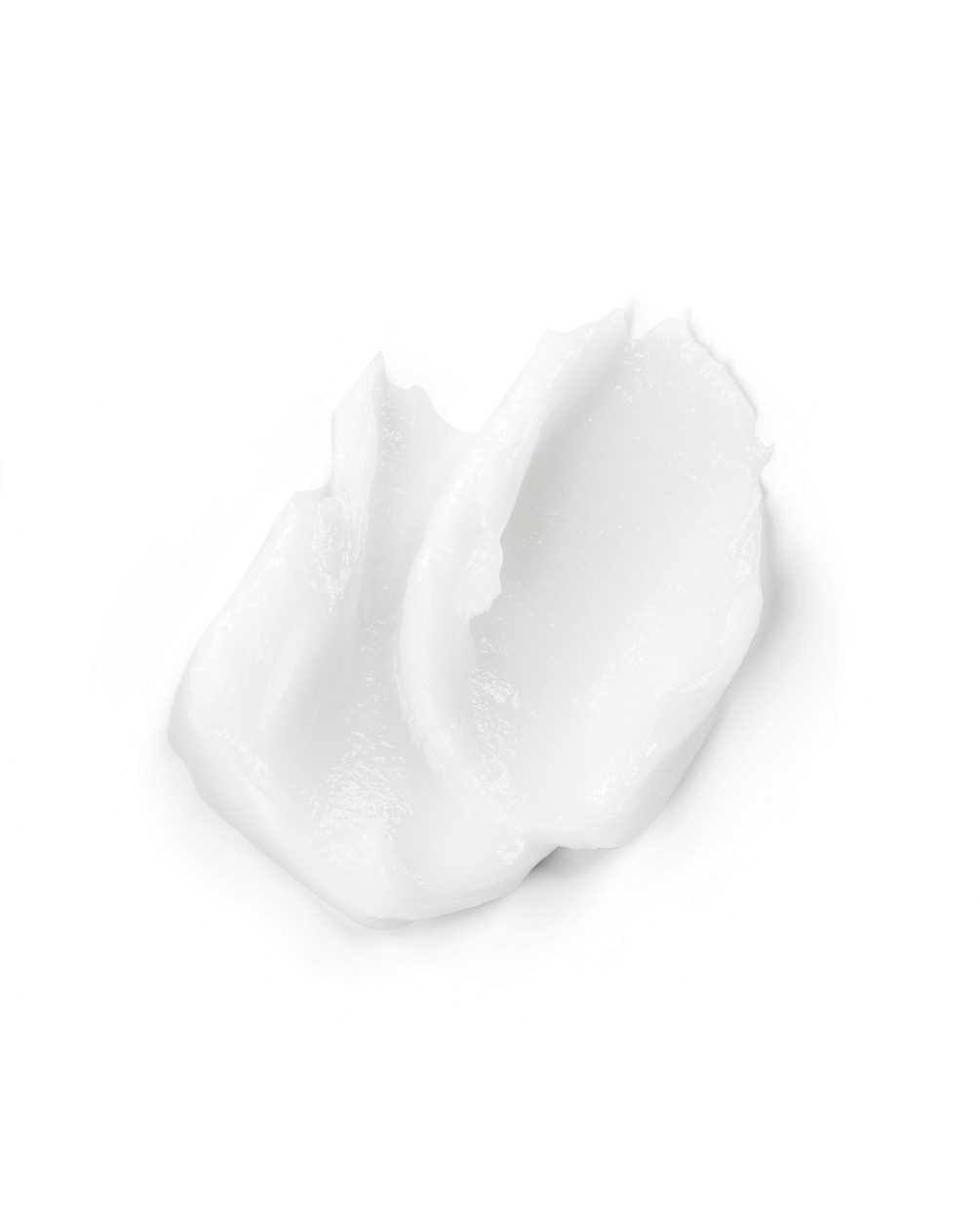 A close-up view of a thick, swirling swatch of white cream against a plain white background, illustrating the rich texture of the M26 Damage Reverser Hair Mask.