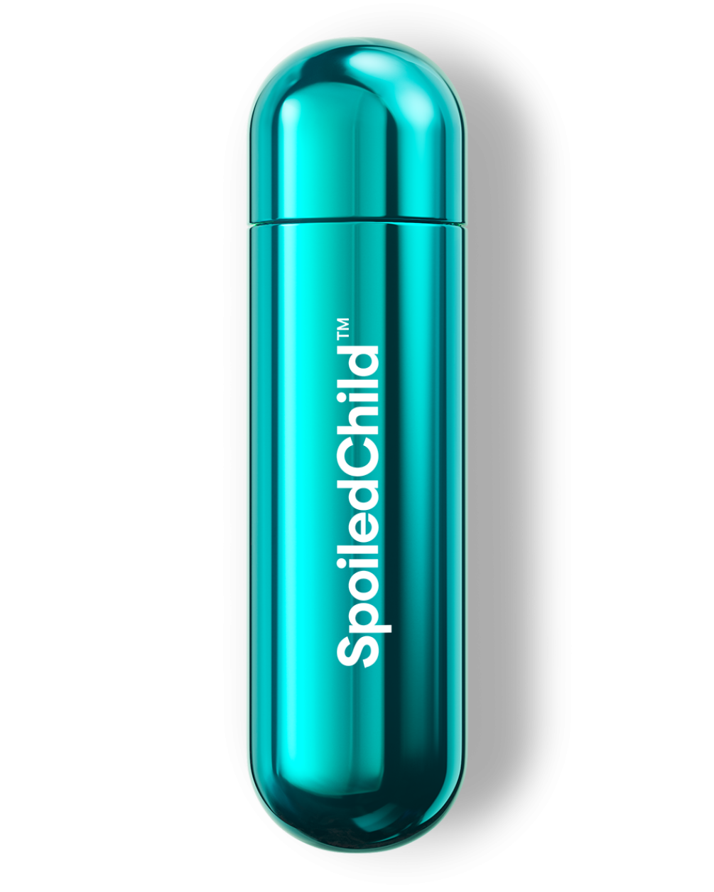 A product icon of a sleek, metallic teal-colored S33 capsule with the 